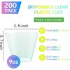 imageWDF 200 Pack Colorful Plastic Cups Disposable  include 50 Pink Blue Green Yellow Colorful Plastic Cups For Party Baby Shower WeddingColorful200Count