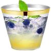 imageWDF 200 Pack Colorful Plastic Cups Disposable  include 50 Pink Blue Green Yellow Colorful Plastic Cups For Party Baby Shower WeddingGold 200Count