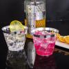 imageWDF 200 Pack Colorful Plastic Cups Disposable  include 50 Pink Blue Green Yellow Colorful Plastic Cups For Party Baby Shower WeddingSilver 60Count