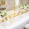 imageWDF 300 Pieces Silver Plastic Silverware  Plastic Silverware Heavy Duty  100 Forks 100 Knives 100 Spoons  Disposable Silver Cutlery Perfect for PartyWeddingGold  Modern