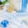 imageWDF 36 Pack Clear Blue Plastic Champagne Flutes  7OZ Blue Champagne Flutes Plastic Champagne Glasses Disposable for Party ampamp WeddingClear Blue
