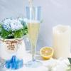 imageWDF 36 Pack Clear Blue Plastic Champagne Flutes  7OZ Blue Champagne Flutes Plastic Champagne Glasses Disposable for Party ampamp WeddingClear Blue