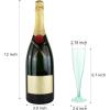 imageWDF 36 Pack Clear Blue Plastic Champagne Flutes  7OZ Blue Champagne Flutes Plastic Champagne Glasses Disposable for Party ampamp WeddingClear Green