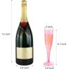 imageWDF 36 Pack Clear Blue Plastic Champagne Flutes  7OZ Blue Champagne Flutes Plastic Champagne Glasses Disposable for Party ampamp WeddingClear Pink