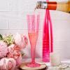imageWDF 36 Pack Clear Blue Plastic Champagne Flutes  7OZ Blue Champagne Flutes Plastic Champagne Glasses Disposable for Party ampamp WeddingClear Pink