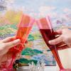 imageWDF 36 Pack Clear Blue Plastic Champagne Flutes  7OZ Blue Champagne Flutes Plastic Champagne Glasses Disposable for Party ampamp WeddingClear Pink
