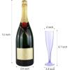 imageWDF 36 Pack Clear Blue Plastic Champagne Flutes  7OZ Blue Champagne Flutes Plastic Champagne Glasses Disposable for Party ampamp WeddingClear Purple