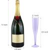 imageWDF 36 Pack Clear Blue Plastic Champagne Flutes  7OZ Blue Champagne Flutes Plastic Champagne Glasses Disposable for Party ampamp WeddingColorful