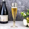 imageWDF 36 Pack Clear Blue Plastic Champagne Flutes  7OZ Blue Champagne Flutes Plastic Champagne Glasses Disposable for Party ampamp WeddingGold