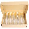 imageWDF 36 Pack Clear Blue Plastic Champagne Flutes  7OZ Blue Champagne Flutes Plastic Champagne Glasses Disposable for Party ampamp WeddingGold Glitter