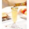 imageWDF 36 Pack Clear Blue Plastic Champagne Flutes  7OZ Blue Champagne Flutes Plastic Champagne Glasses Disposable for Party ampamp WeddingGold Glitter