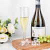 imageWDF 36 Pack Clear Blue Plastic Champagne Flutes  7OZ Blue Champagne Flutes Plastic Champagne Glasses Disposable for Party ampamp WeddingSilver