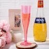 imageWDF 36 Pack Pink Glitter Plastic Champagne Flutes  7OZ Disposable Pink Glasses Glitter Champagne Flutes Plastic for Party ampamp WeddingClear Pink