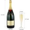 imageWDF 36 Pack Pink Glitter Plastic Champagne Flutes  7OZ Disposable Pink Glasses Glitter Champagne Flutes Plastic for Party ampamp WeddingGold