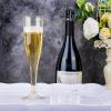 imageWDF 36 Pack Pink Glitter Plastic Champagne Flutes  7OZ Disposable Pink Glasses Glitter Champagne Flutes Plastic for Party ampamp WeddingGold