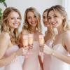 imageWDF 36PCS Clear Champagne Flutes Plastic  6 OZ Clear Disposable Champagne Flutes Party Supplies for WeddingBirthdayPartiesPink