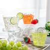 imageWDF 60 PACK Clear Plastic Cups 9 Oz Clear Disposable Cups For Party Holiday Gathering WeddingClear60Count