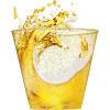 imageWDF 60 PACK Clear Plastic Cups 9 Oz Clear Disposable Cups For Party Holiday Gathering WeddingGold Glitter 200Count