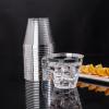 imageWDF 60 PACK Clear Plastic Cups 9 Oz Clear Disposable Cups For Party Holiday Gathering WeddingSilver 60Count