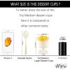 imageWDF 7oz Clear Dessert Cups Disposable  96 Pack Dessert Cups With Mini Gold Spoons Plastic Parfait Cups Medium to Large 48 Ice Cream Plastic Cups ampamp 48 Gold Tasting Spoons for Weddings ampamp PartyGold Glitter  7oz