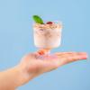 imageWDF 7oz Clear Dessert Cups Disposable  96 Pack Dessert Cups With Mini Gold Spoons Plastic Parfait Cups Medium to Large 48 Ice Cream Plastic Cups ampamp 48 Gold Tasting Spoons for Weddings ampamp PartyPink  7oz