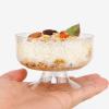 imageWDF 7oz Clear Dessert Cups Disposable  96 Pack Dessert Cups With Mini Gold Spoons Plastic Parfait Cups Medium to Large 48 Ice Cream Plastic Cups ampamp 48 Gold Tasting Spoons for Weddings ampamp PartyGold  7oz