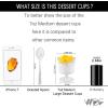 imageWDF 7oz Clear Dessert Cups Disposable  96 Pack Dessert Cups With Mini Gold Spoons Plastic Parfait Cups Medium to Large 48 Ice Cream Plastic Cups ampamp 48 Gold Tasting Spoons for Weddings ampamp PartySilver Glitter  7oz