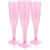 imageWDF 36 Pack Clear Blue Plastic Champagne Flutes  7OZ Blue Champagne Flutes Plastic Champagne Glasses Disposable for Party ampamp WeddingClear Pink