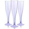 imageWDF 36 Pack Clear Blue Plastic Champagne Flutes  7OZ Blue Champagne Flutes Plastic Champagne Glasses Disposable for Party ampamp WeddingClear Purple
