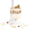 imageWDF 7oz Clear Dessert Cups Disposable  96 Pack Dessert Cups With Mini Gold Spoons Plastic Parfait Cups Medium to Large 48 Ice Cream Plastic Cups ampamp 48 Gold Tasting Spoons for Weddings ampamp PartySilver Glitter  7oz