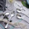 imageWDF 100 Pack Gold Plastic Spoons Disposable  Durable Heavy Duty 69 Inch Gold Spoons Heat Resistant Modern Disposable Spoons Perfect for Parties Wedding BanquetsSilver Spoons