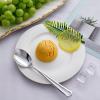 imageWDF 100 Pack Gold Plastic Spoons Disposable  Durable Heavy Duty 69 Inch Gold Spoons Heat Resistant Modern Disposable Spoons Perfect for Parties Wedding BanquetsSilver Spoons