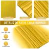imageWDF 16Pack Green and Gold Plastic Tablecloths and Runners 54 x 108 Inch Gold Dot Rectangle for PartiesWeddingSt Patricks DayLight Blue Gold  16pack