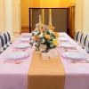 imageWDF 16Pack Green and Gold Plastic Tablecloths and Runners 54 x 108 Inch Gold Dot Rectangle for PartiesWeddingSt Patricks DayPink Gold  16pack
