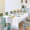 imageWDF 16Pack Green and Gold Plastic Tablecloths and Runners 54 x 108 Inch Gold Dot Rectangle for PartiesWeddingSt Patricks DayWhite Silver  16pack