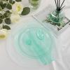 imageWDF 180 Pieces Pink Plastic Silverware Disposable  Clear Pink Cutlery Sets 60 Forks 60 Knives and 60 Spoons  Heavy Duty Disposable Utensils for Wedding PartyClear Green  180PCS