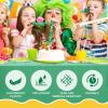 imageWDF 54 Inch X 100 Feet Black Plastic Table Cover RollBlack Plastic Tablecloth with Cutter Box Perfect for New Year Parties Banquets Daily Use Graduation HalloweenGreen