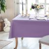 imageWDF 54 Inch X 100 Feet Black Plastic Table Cover RollBlack Plastic Tablecloth with Cutter Box Perfect for New Year Parties Banquets Daily Use Graduation HalloweenPurple