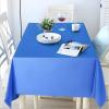 imageWDF 54 Inch X 100 Feet Black Plastic Table Cover RollBlack Plastic Tablecloth with Cutter Box Perfect for New Year Parties Banquets Daily Use Graduation HalloweenBlue