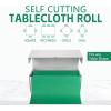 imageWDF 54 Inch X 100 Feet Black Plastic Table Cover RollBlack Plastic Tablecloth with Cutter Box Perfect for New Year Parties Banquets Daily Use Graduation HalloweenGreen