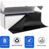 imageWDF 54 Inch X 100 Feet Black Plastic Table Cover RollBlack Plastic Tablecloth with Cutter Box Perfect for New Year Parties Banquets Daily Use Graduation HalloweenBlack
