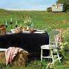imageWDF 54 Inch X 100 Feet Black Plastic Table Cover RollBlack Plastic Tablecloth with Cutter Box Perfect for New Year Parties Banquets Daily Use Graduation HalloweenBlack