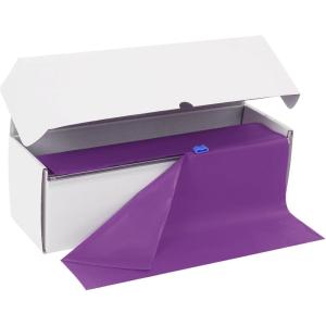 imageWDF 54 Inch X 100 Feet Black Plastic Table Cover RollBlack Plastic Tablecloth with Cutter Box Perfect for New Year Parties Banquets Daily Use Graduation HalloweenPurple