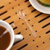 imageWDF 300 Pieces Black Plastic Mini Spoons4 Inches Black Plastic Tasting Spoons for DessertsHeavy Duty Plastic Spoons Perfect for CoffeeCakeDessertsAppetizers for Halloween New YearGraduationClear