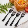 imageWDF 300 Pieces Black Plastic Mini Spoons4 Inches Black Plastic Tasting Spoons for DessertsHeavy Duty Plastic Spoons Perfect for CoffeeCakeDessertsAppetizers for Halloween New YearGraduationBlack
