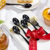 imageWDF 300 Pieces Black Plastic Mini Spoons4 Inches Black Plastic Tasting Spoons for DessertsHeavy Duty Plastic Spoons Perfect for CoffeeCakeDessertsAppetizers for Halloween New YearGraduationBlack