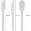 imageWDF 360 Pink Glitter Plastic Silverware  Disposable Glitter Cutlery  Plastic Silverware inluding 120 Forks 120 Spoons 120 Knives for Pink Birthday ampamp Baby ShowerSilver Glitter