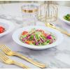 imageWDF 60pcs White Plastic Bowls12 oz Disposable Heavy Duty White Plastic Soup Bowls for Wedding Party Independence Day New YearsWhite
