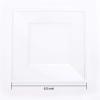 imageWDF 100pcs Silver Plastic Dessert Plates 75quot with 100 Pieces Disposable Forks 74quot Silver Plates Appetizer Plates Small Plates Fancy Salad Plates and Cake Plates for PartyWeddingClear