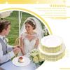 imageWDF 60pcs Clear Purple Plates Disposable with Gold Rim  Baroque Lavender Purple Plastic Plates for PartyWeddingSpring PicnicGold